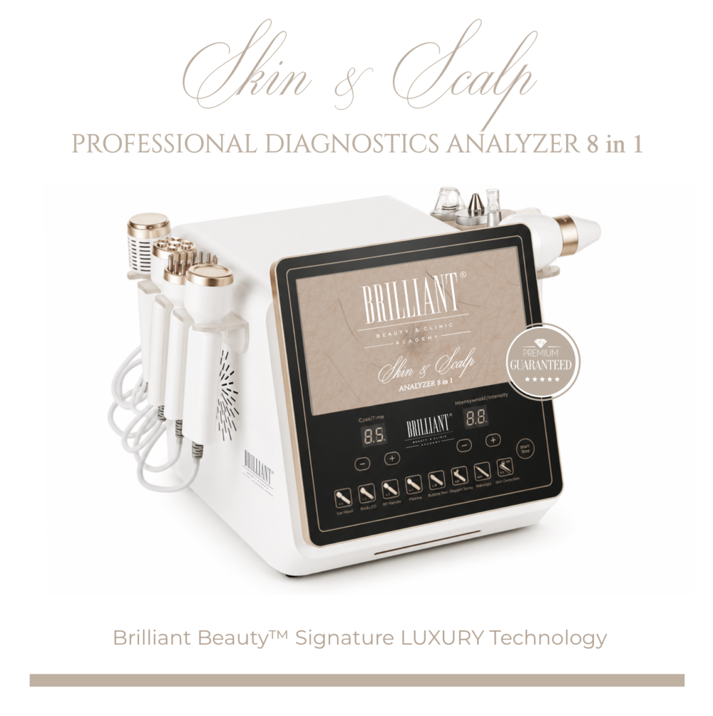 Brilliant Beauty Premium™️ Skin & Scalp Analyzer 8 in 1 + CERTYFIKOWANE SZKOLENIE